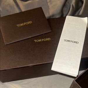 Tom Ford Aviator sunglasses Dark Chocolate Brown Box with authenticity card